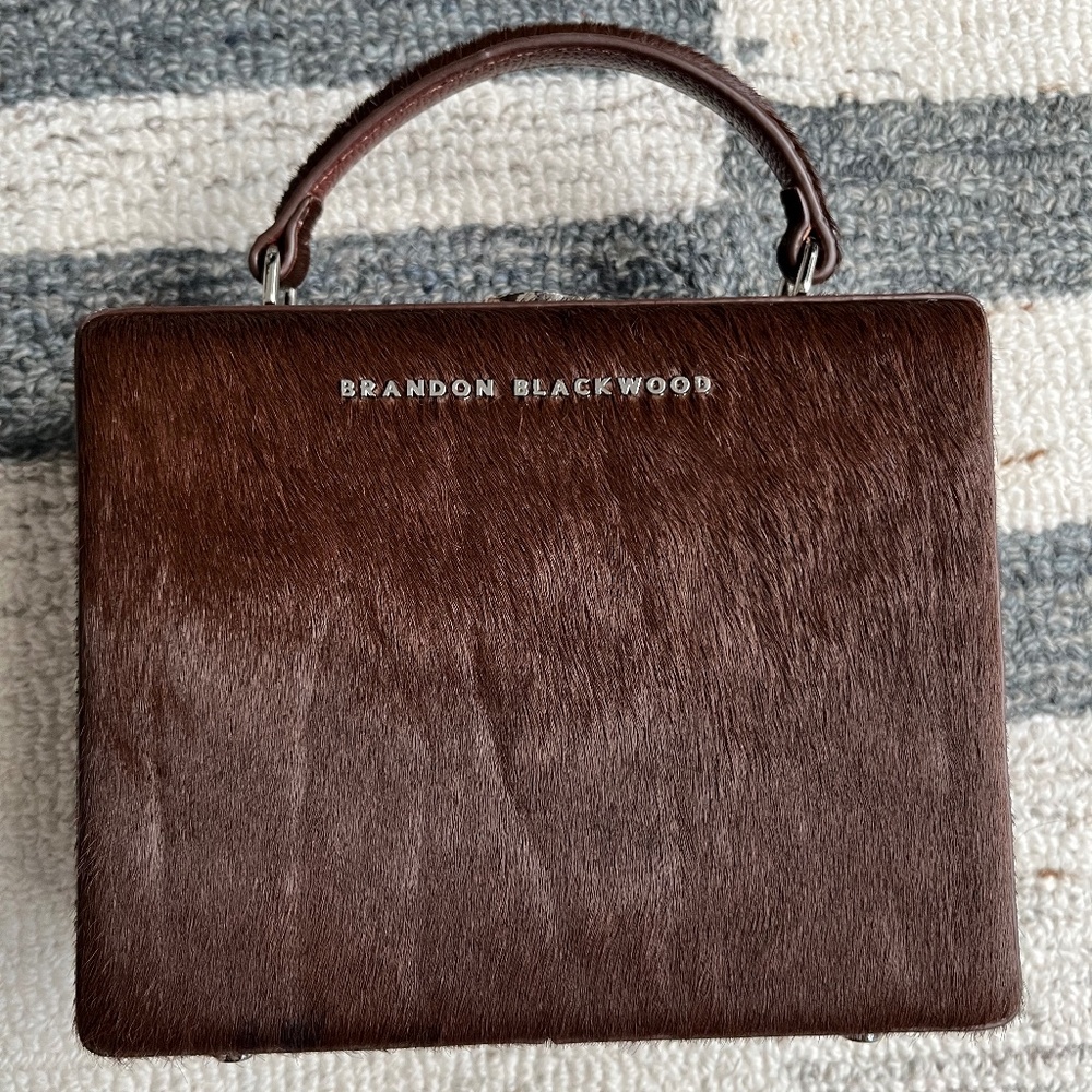 Chocolate Brown Pony Hair Brandon Blackwood Kendrick Trunk